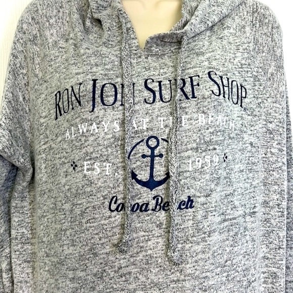 Ron Jon - Always At The Beach Cocoa Beach Long Sleeve Lightweight Hoodie  Small - Picture 3 of 12